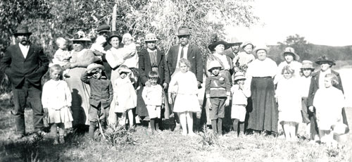 The Erdmand Picnic at the Oldman River in 1921.