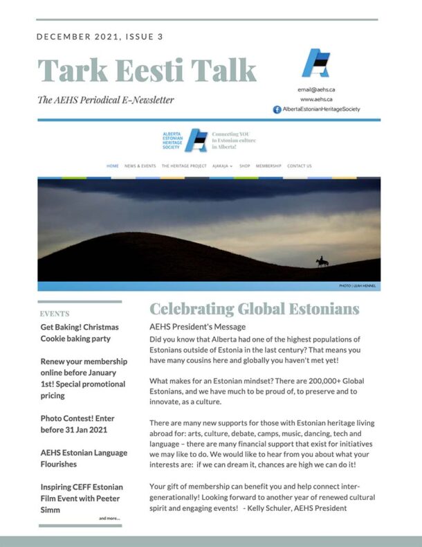 Tark Eesti Talk Issue 3 – Dec 2021