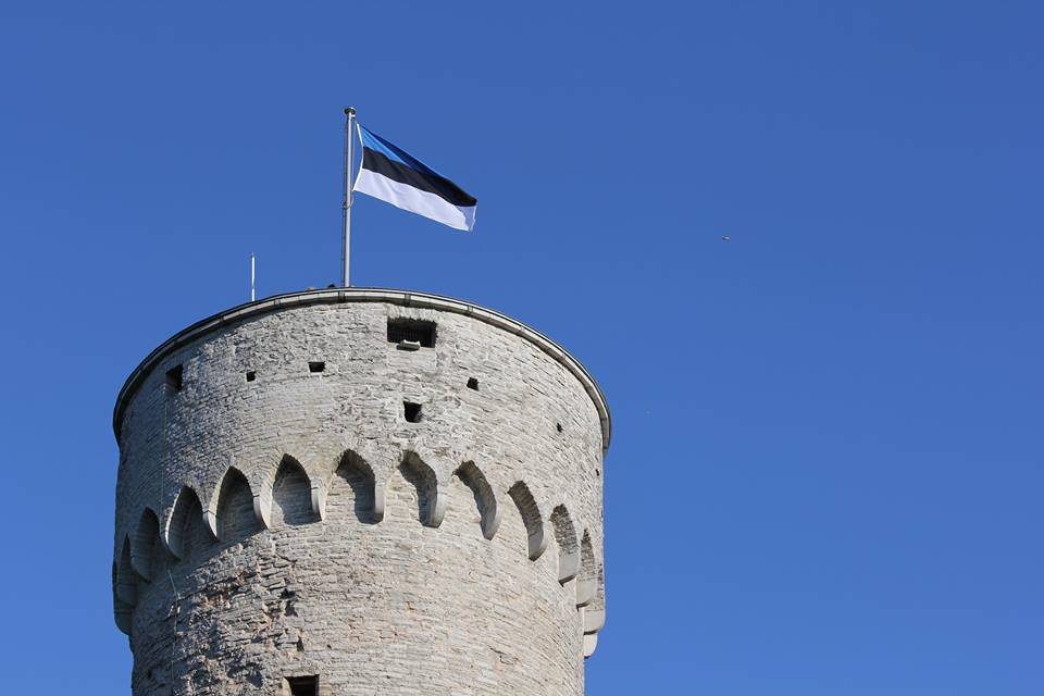 celebrating Estonia's declaration of independence
